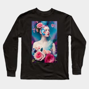 Flamingo Lady Long Sleeve T-Shirt